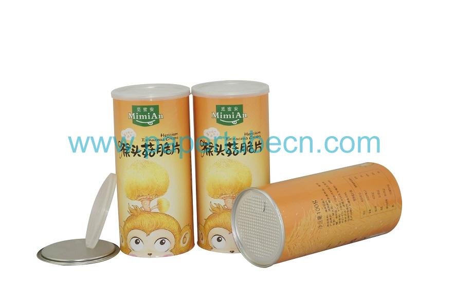 Hericium Erinaceus Canister Packaging Composite Paper Tube