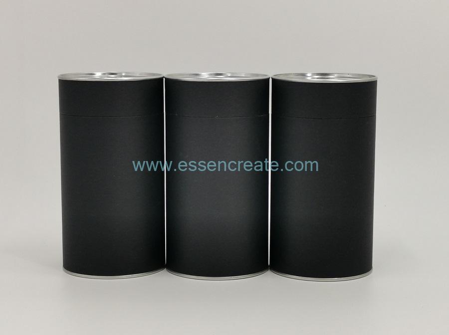 Round Cardboard Tea Canister