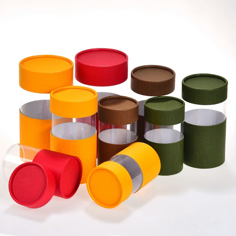 Paper cans with window Paper cans with window