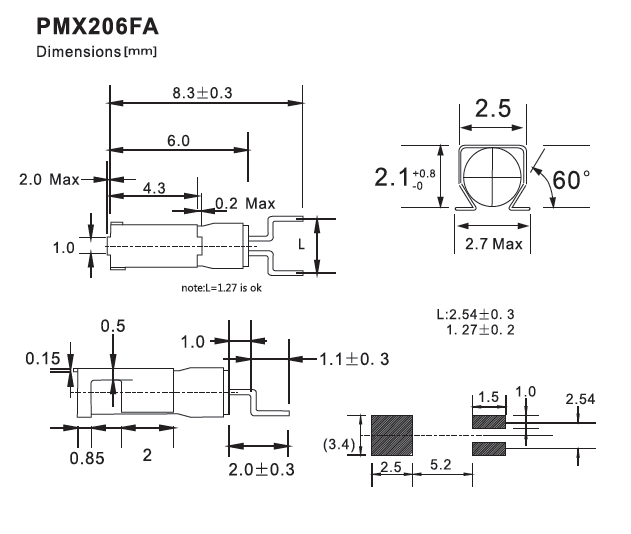 SMD Tuning Fork Crystal 32.768KHz