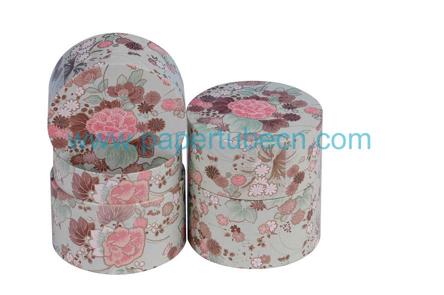 Upscale Gift Packaging Cylinder Paper Canister