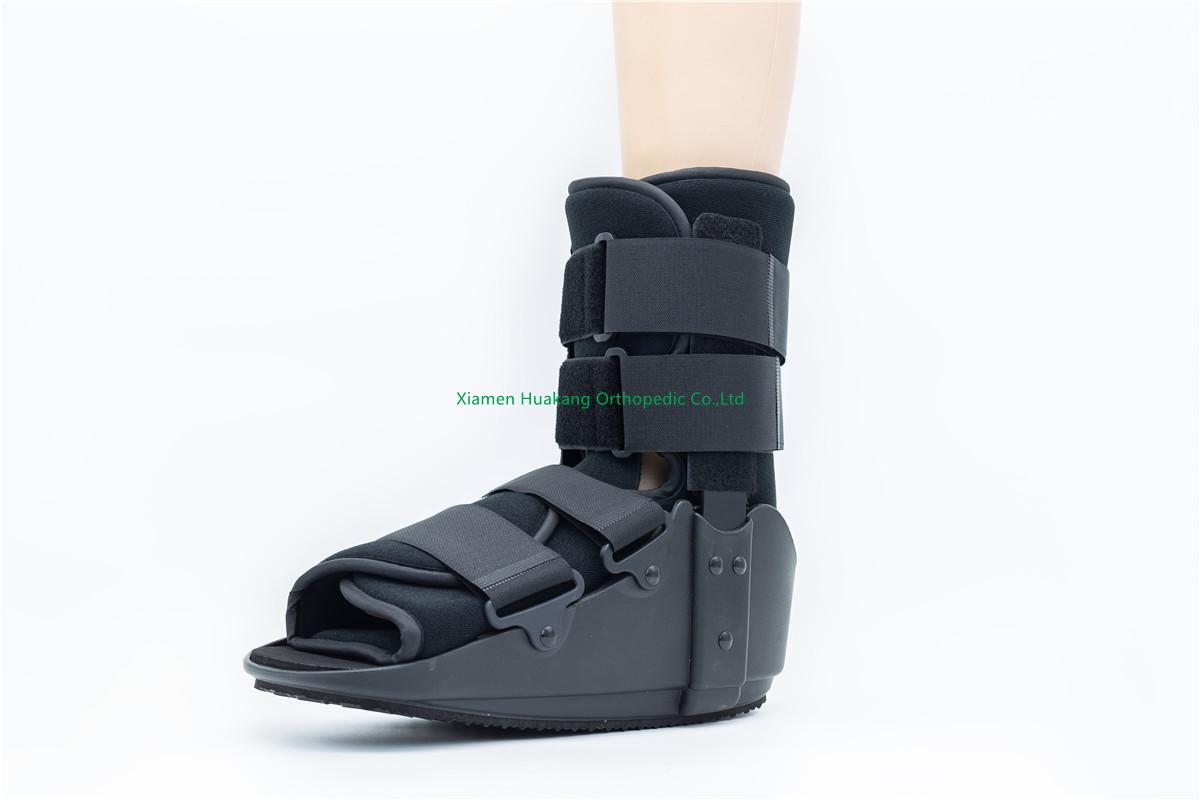 Short foam cam walking boot braces