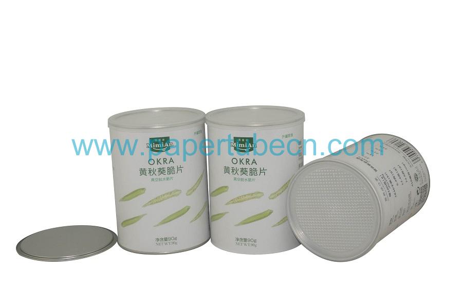 OKRA Packaging Paper Tube Canister OKRA Packaging Paper Tube Canister