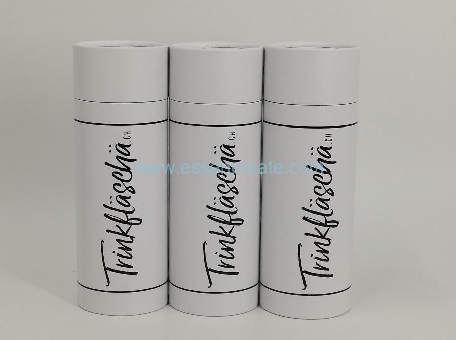 Black Hot Stamping Cylinder Tube for Gift Packaging 