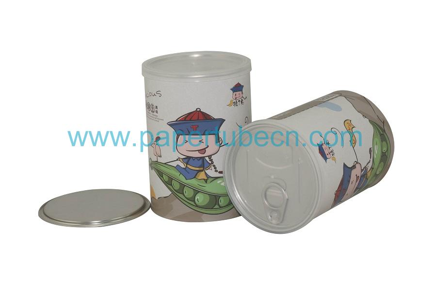 Smart Cans Pea Chellocharito Packaging Tube Al EOE Lid Paper Canister Smart Cans Pea Chellocharito Packaging Tube Al EOE Lid Paper Canister