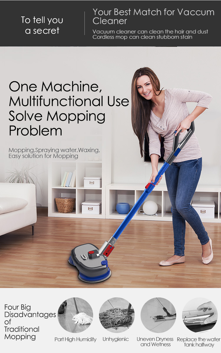Cordless Electric Spinning Mop