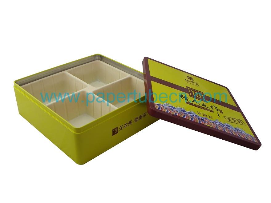 Square Tin Tea Gift Box Square Tin Tea Gift Box