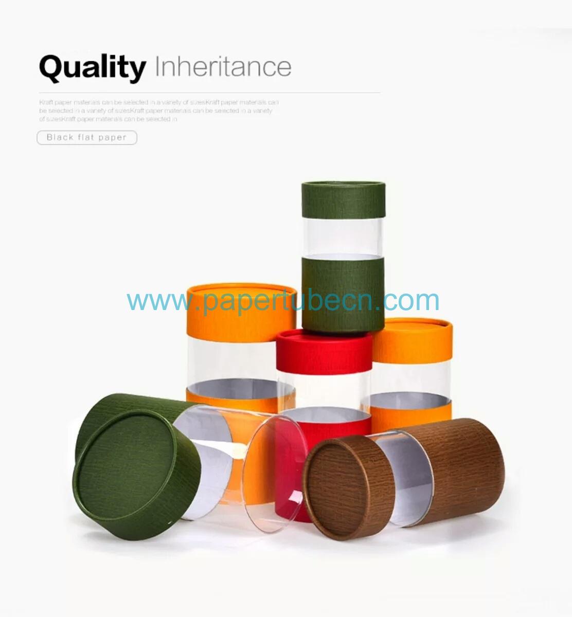 Pet Tube with Paper Lids Pet Tube with Paper Lids