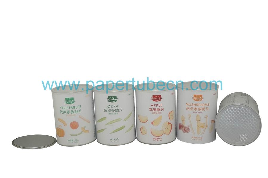 Food Grade Mushrooms Packaging Composite Paper Canister