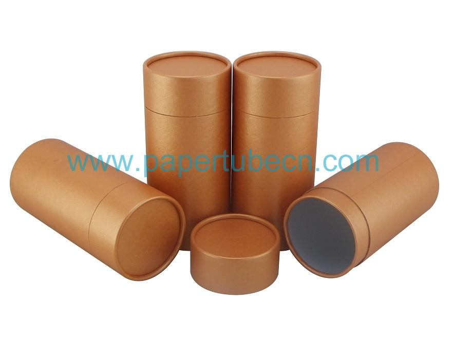 Burnt Orange Rolled Edge Cardboard Paper Tube