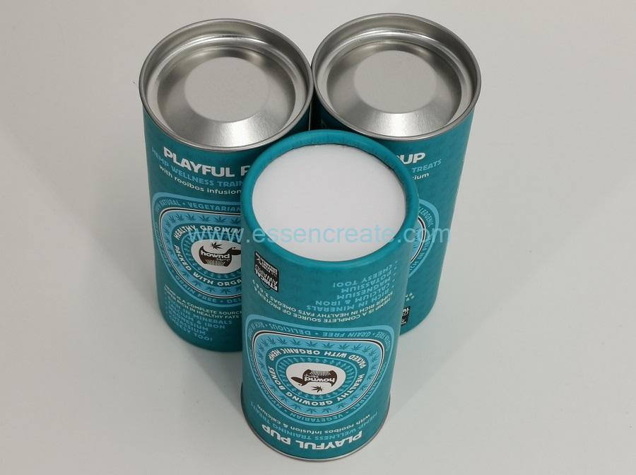 Paper Packaging Cans with Silver Tin