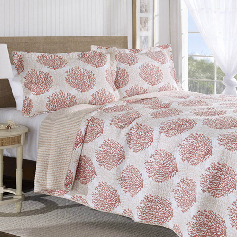sheridan coral reef quilt cover set