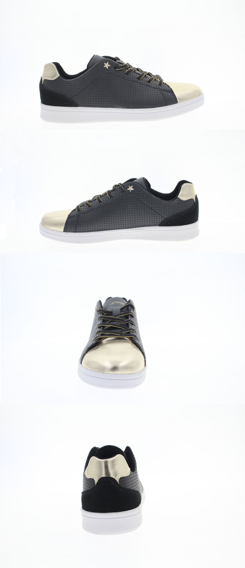 Black gold casual shoes 