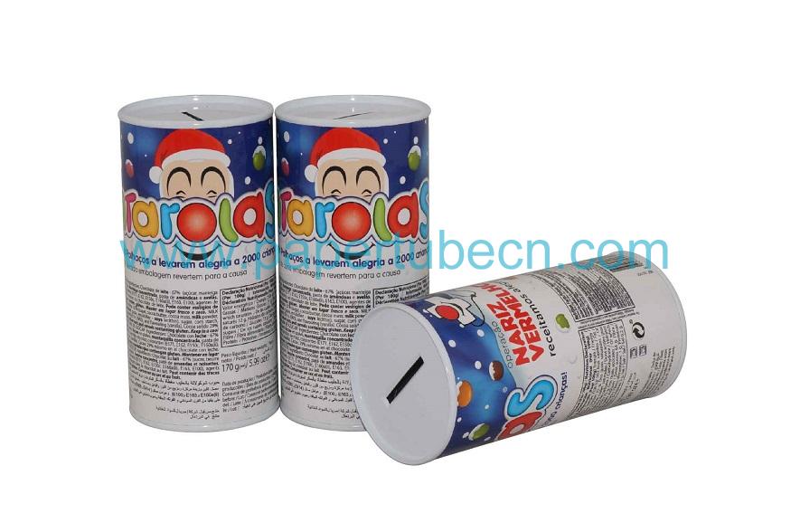 Paper Tube with Coin Slot For Coin Packaging