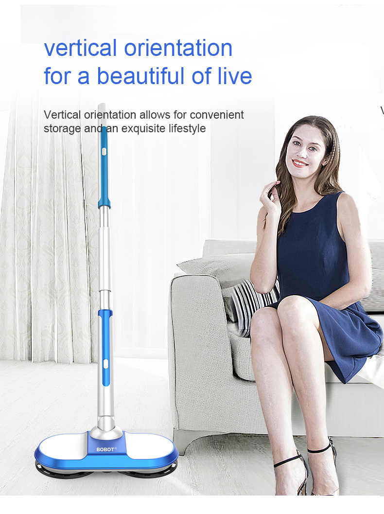 Multifunction cordless electric spin mop