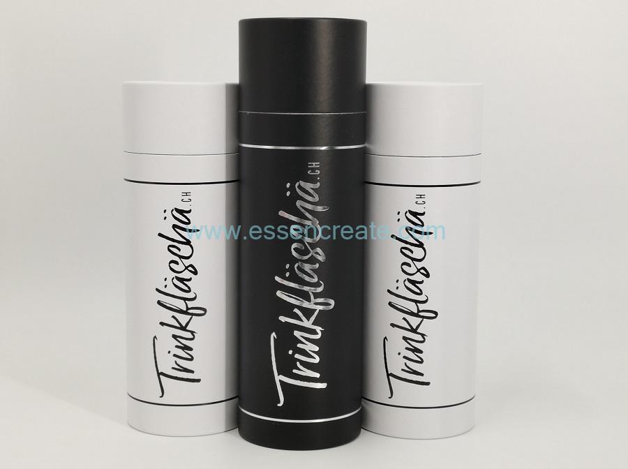 Round Cardboard Black Tube Packaging