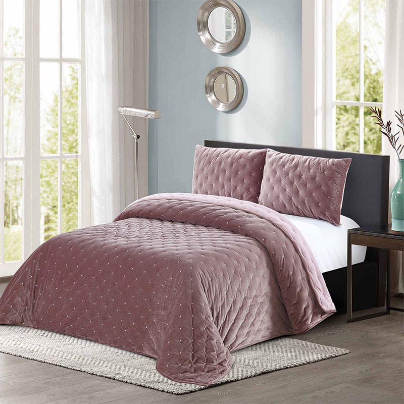 dot stitching comforter set