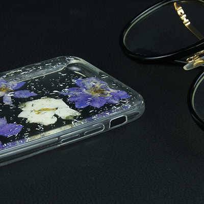 real flower hybrid mobile phone case