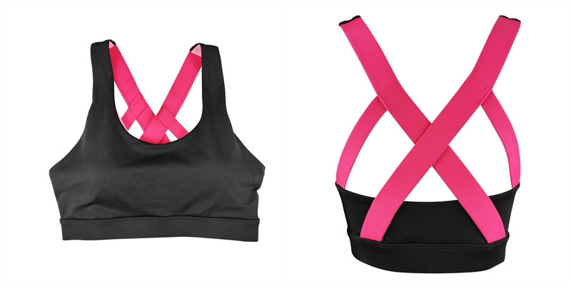 Women's strappy back sports bra young ladies sportswear