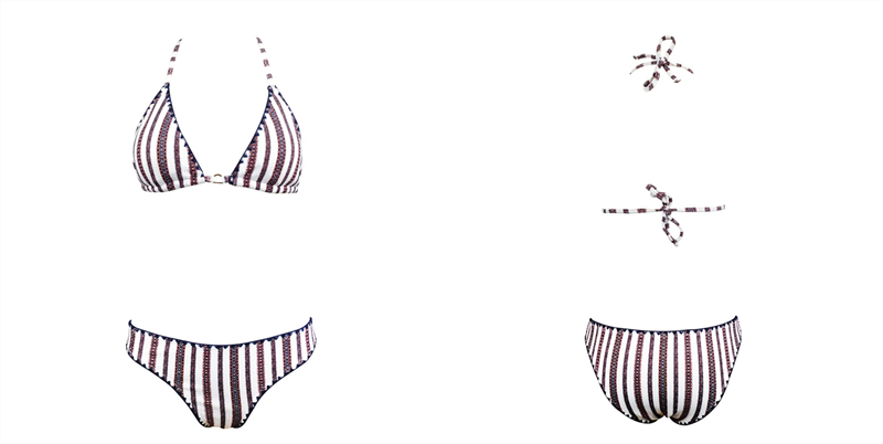 Ladies triangle bikini set, fashionable gold thread bikini beachwear Ladies triangle bikini set, fashionable gold thread bikini beachwear