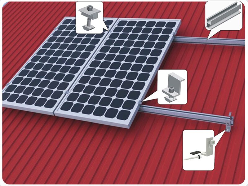 Pitched Tin Roof Mounting Structures