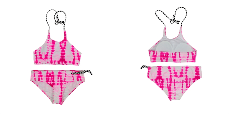 Girl's all over print swimwear, summer's beachwear