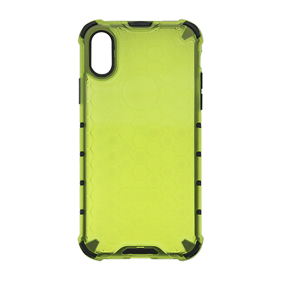 green anti-fall hexagon pattern phone case