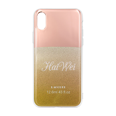 gold electroplating and glitter IMD case