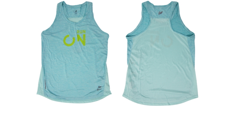 Ladies running wear with racer back