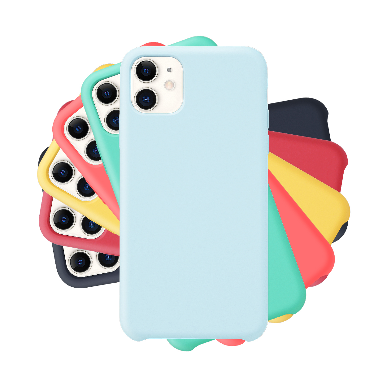 Liquid Silicone Phone Case in candy color