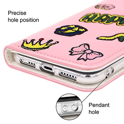 embroidery leather case embroidery leather case