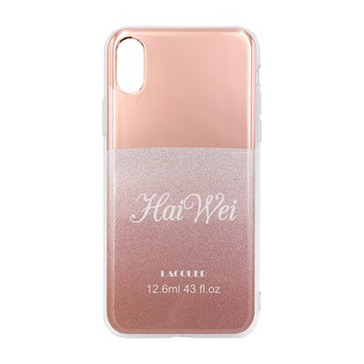 pink electroplating and glitter IMD case