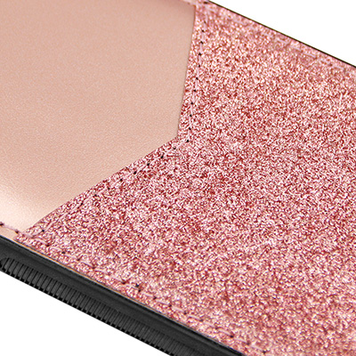 fashion glitter powder PU case