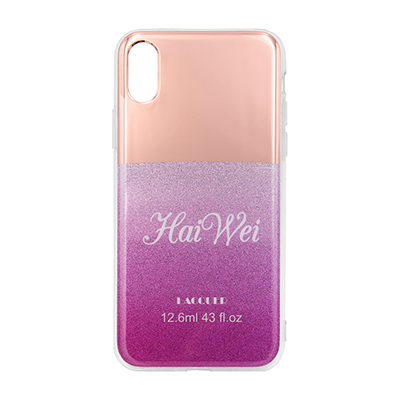 purple electroplating and glitter IMD case purple electroplating and glitter IMD case