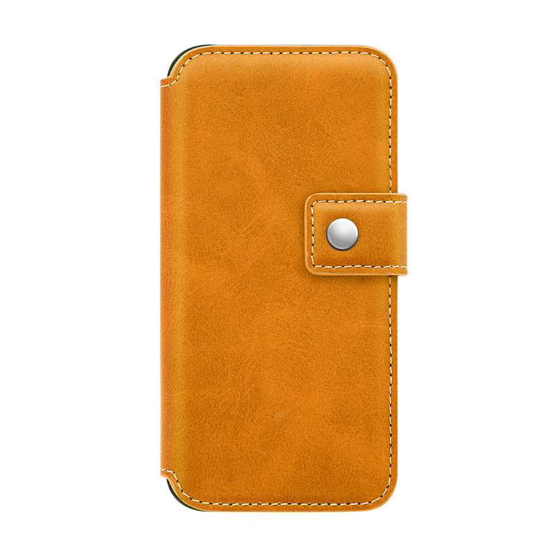 earthy yellow PU leather folio case