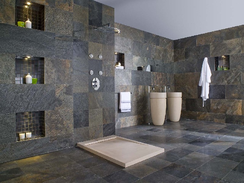 Assorted colors of Slate construction material Assorted colors of Slate construction material
