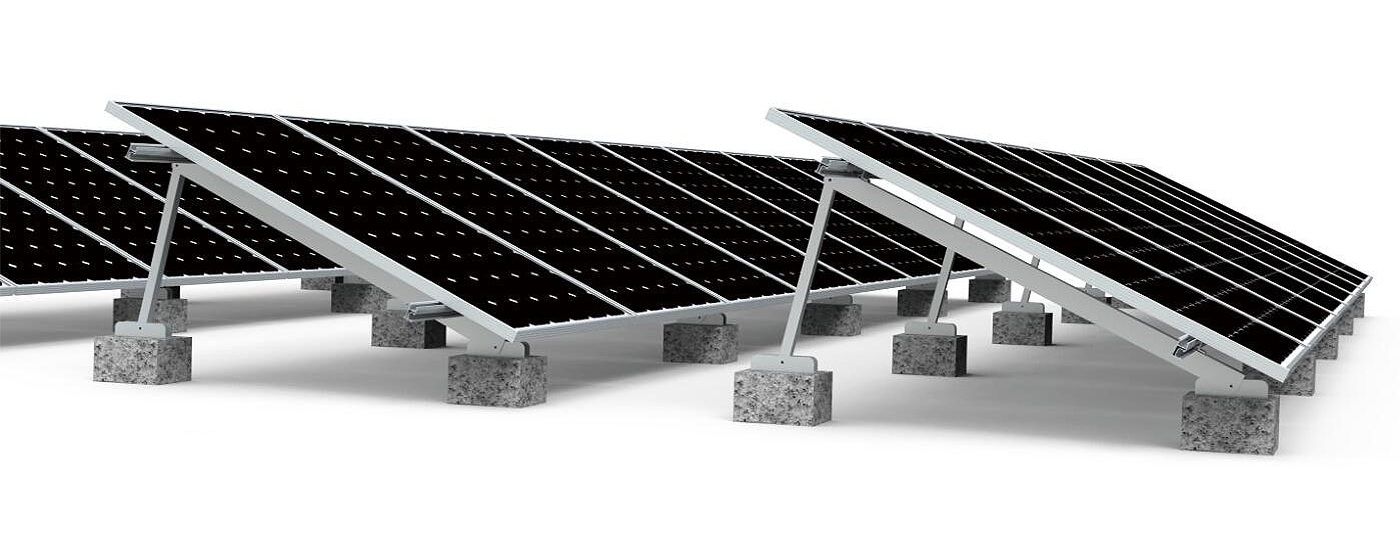 Tilt wind flat roof mounting structure Tilt wind flat roof mounting structure