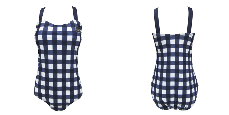 gingham plus size beach wear