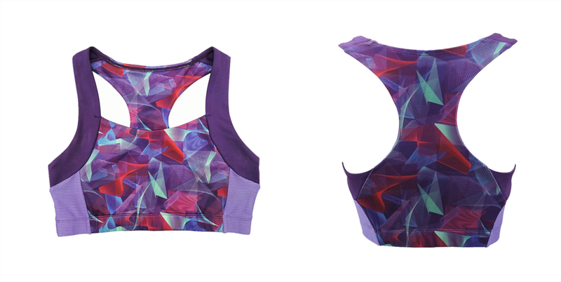 Women's quick dry digital active wear with racer back