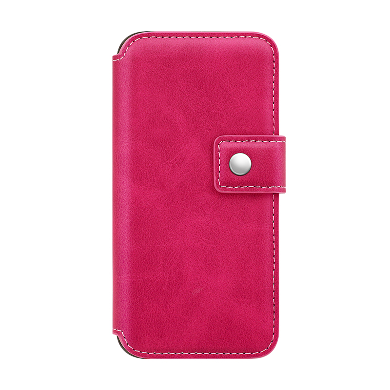 pink PU leather folio case