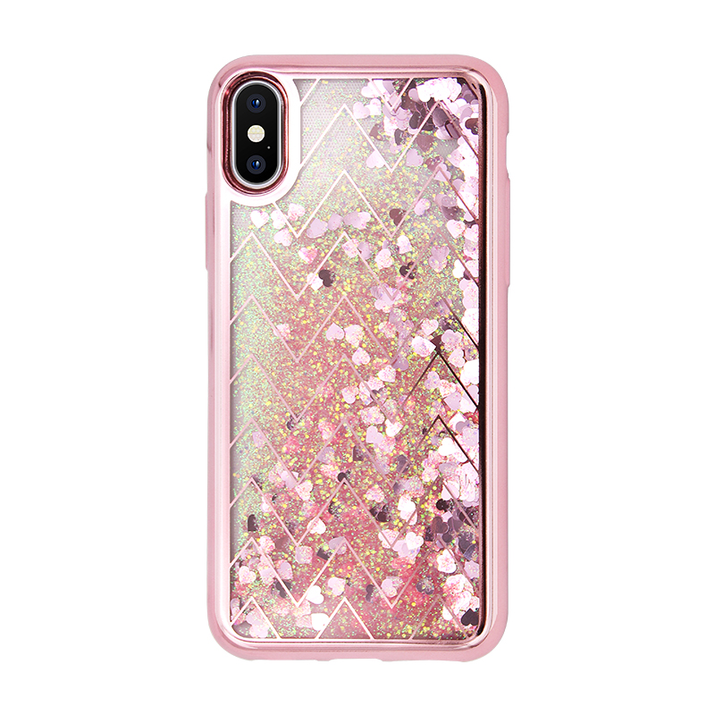 pink electronplating quicksand case pink electronplating quicksand case