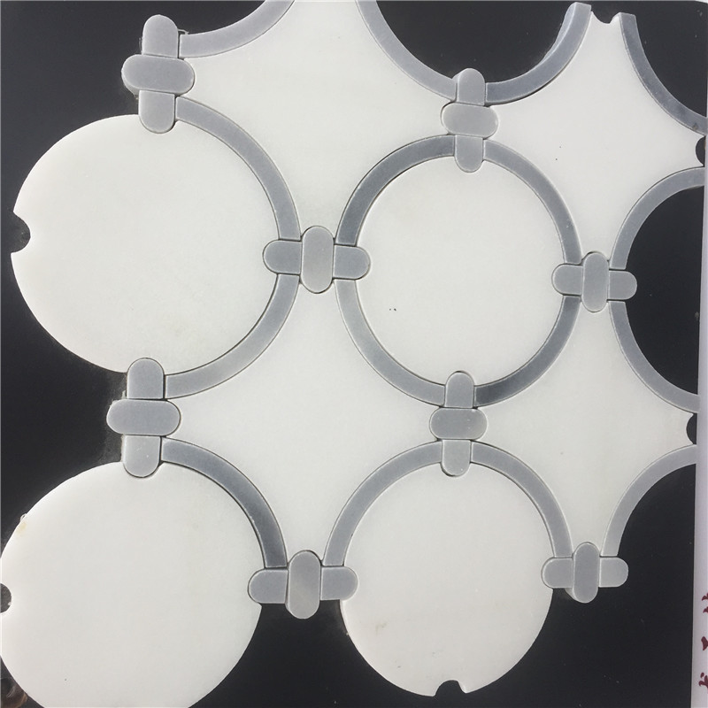 carrara white marble mosaic