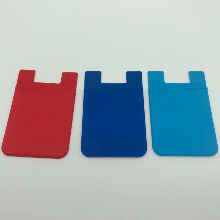 silicone mobile phone card pouch