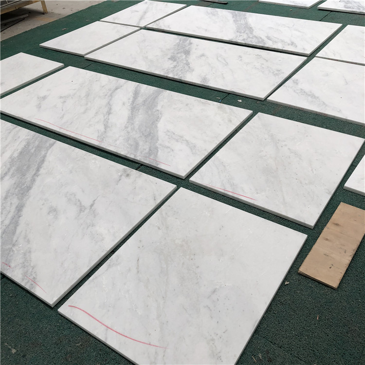 white marble flooring tile