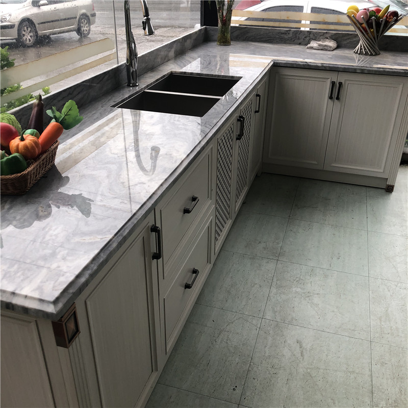 White and grey granite