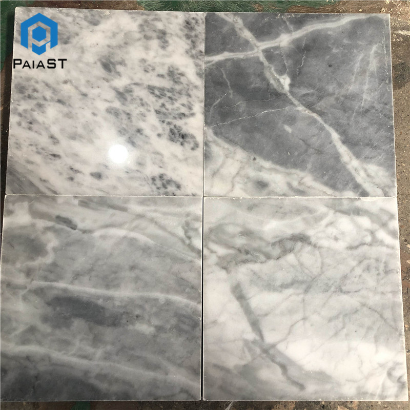 white and grey marble