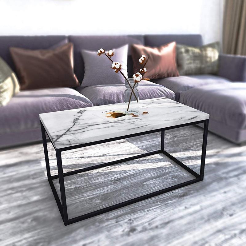 white marble coffee table