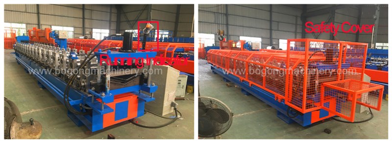 steel rooftop ridge cap roll forming machine