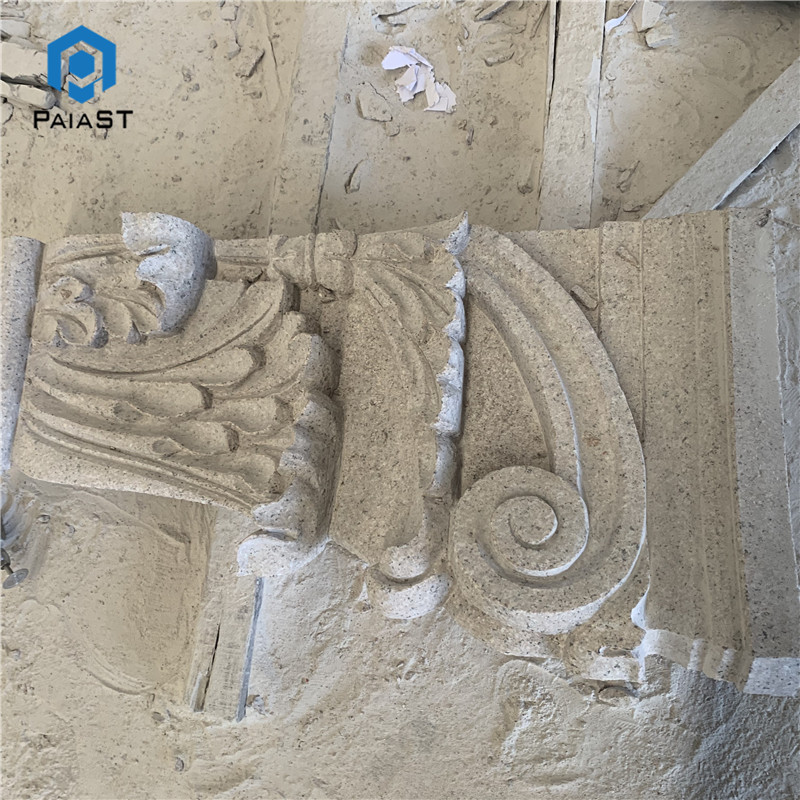 Natural limestone column capital