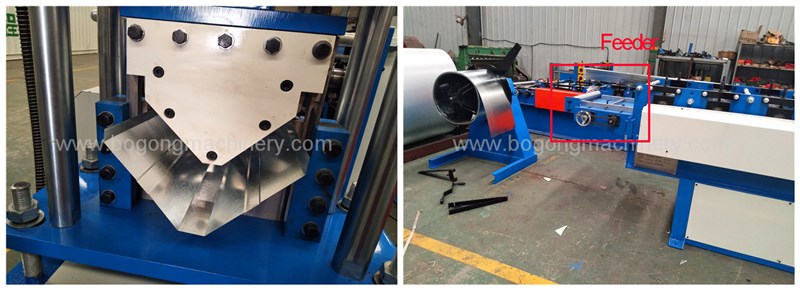 metal roofing ridge cap roll forming machine